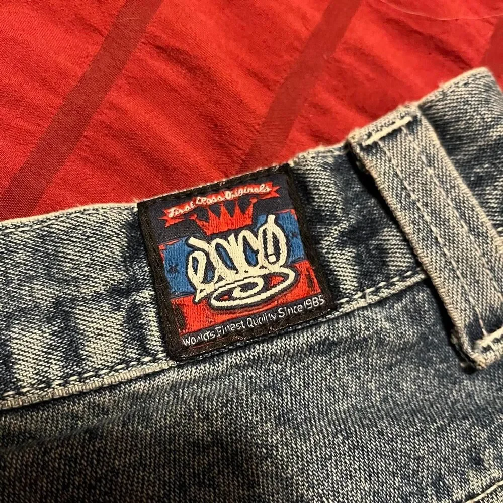 Vintage 90s Lofty Fit Baggy JNCO Jorts Large Barrel Pocket Carpenter denim short